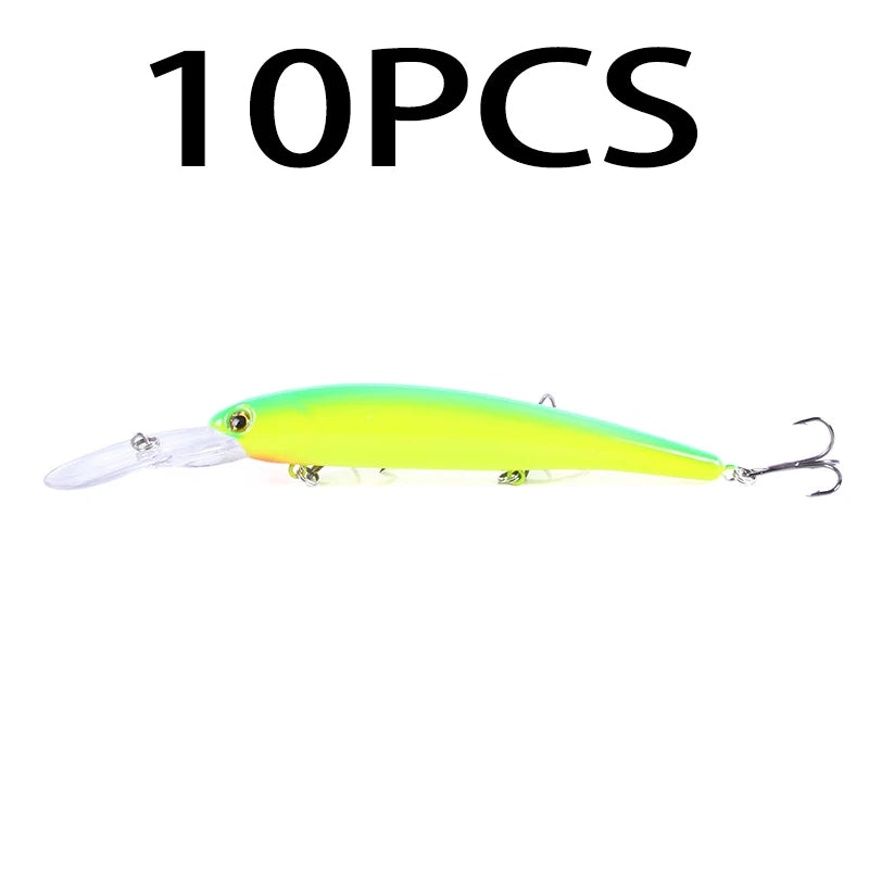 1pcs 16cm 20g Deep Diving Large Minnow Wobbler Lure Artificial Hard Bait Crankbait Bass Pike Perch Walleye Fishing Tackle