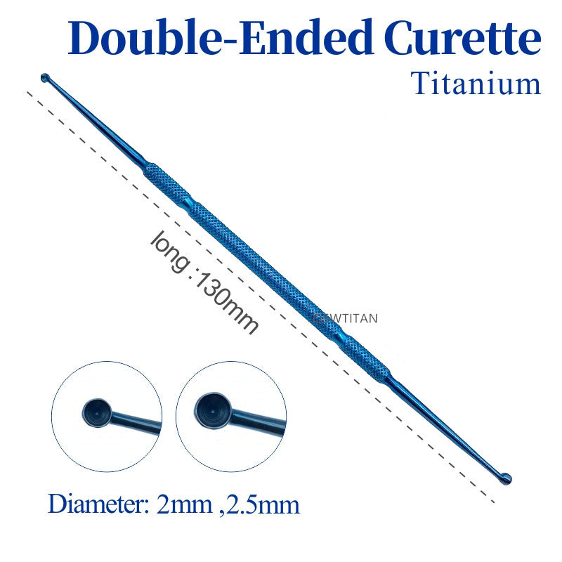 Spatula Chalazion Curette Titanium/Stainless Steel Micro Ophthalmic Surgical Instrument