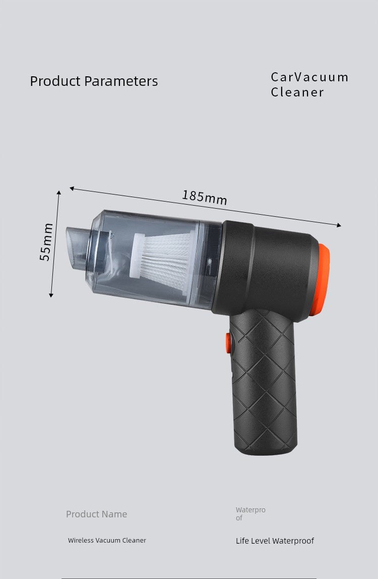 Car Window Vacuum Cleaner Wireless Charging Car For Home Groove Large Suction Power Strong Small Handheld Mini