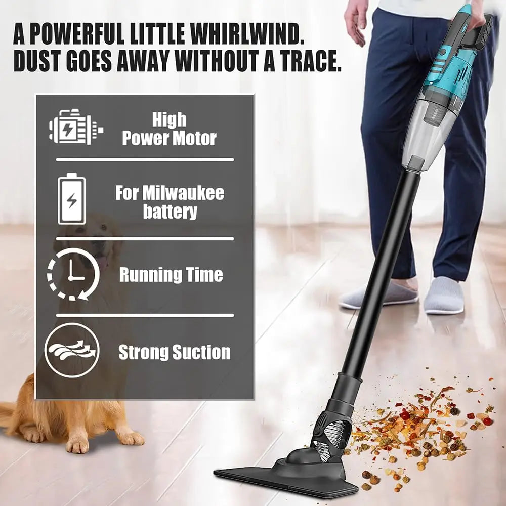 Wireless Car Vacuum Cleaner,Compatible with Makita 18V BL1830,2-in-1 Handheld Vacuum Cleaner,with 3 Filter,Lightweight,for Clean