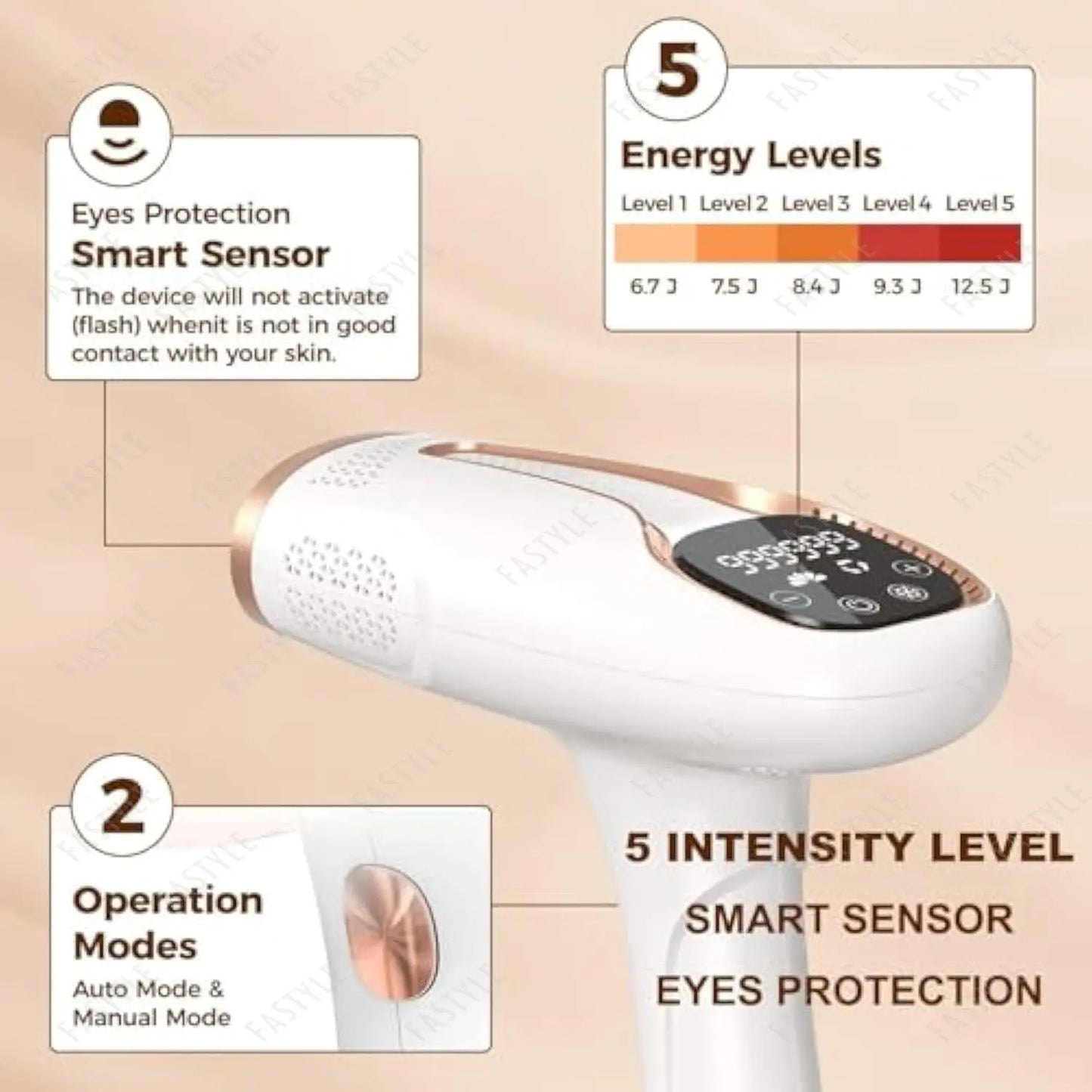 10  Beauty Care IPL Hair Removal Device 990000 Flashes Painless Permanent for Women Face Body Bikini LED Display Home Use