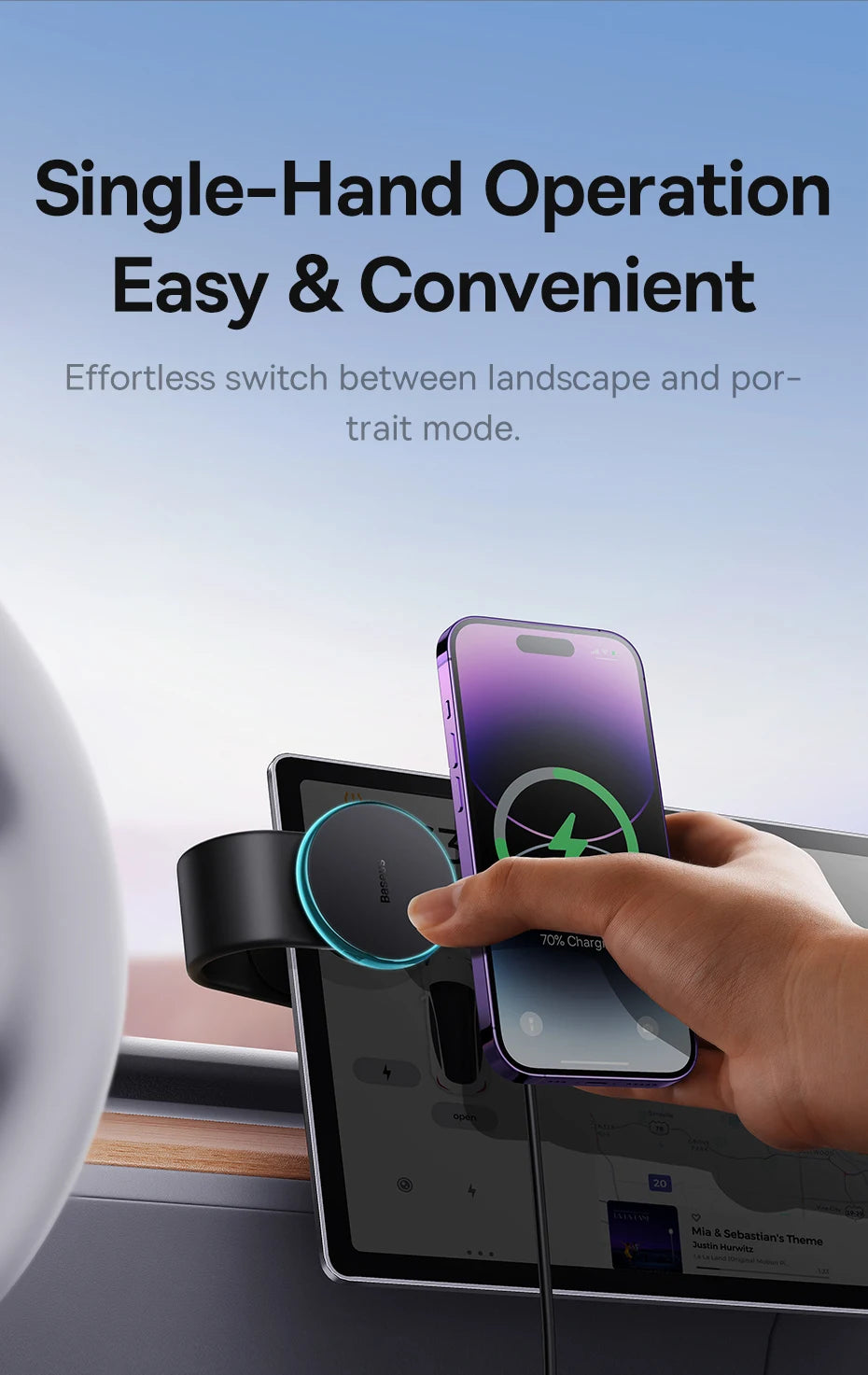Baseus Magnetic Wireless Charger Car Phone Holder 15W Fast Charging Wireless Car Charger Holder For iPhone 16 15 14 13 Car Mount