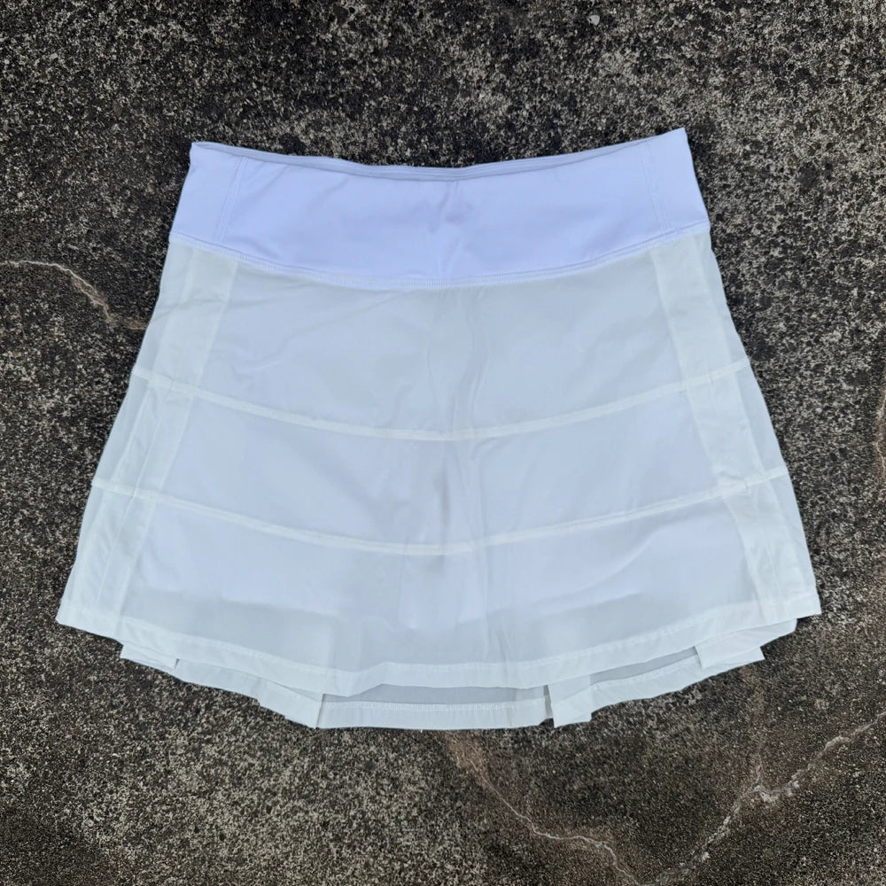 Women's Pleated Tennis Skirt Quick-Drying Anti-Exposure Leisure Joker Sports Golf Yoga Skirt for Female