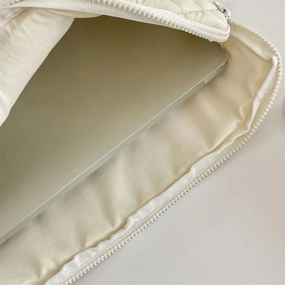 Universal Rabbit Laptop Sleeve Case 11/13/15 inch Broken Flowers Laptop Bag Bowknot Shockproof Tablet Protective Pouch