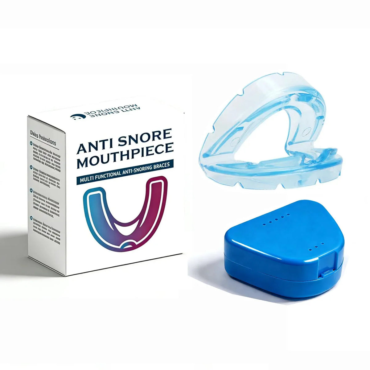 Food Grade Anti Snoring Mouthpiece, Clinically Tested Snore Stopper to Reduce Snoring & Improve Sleep Quality