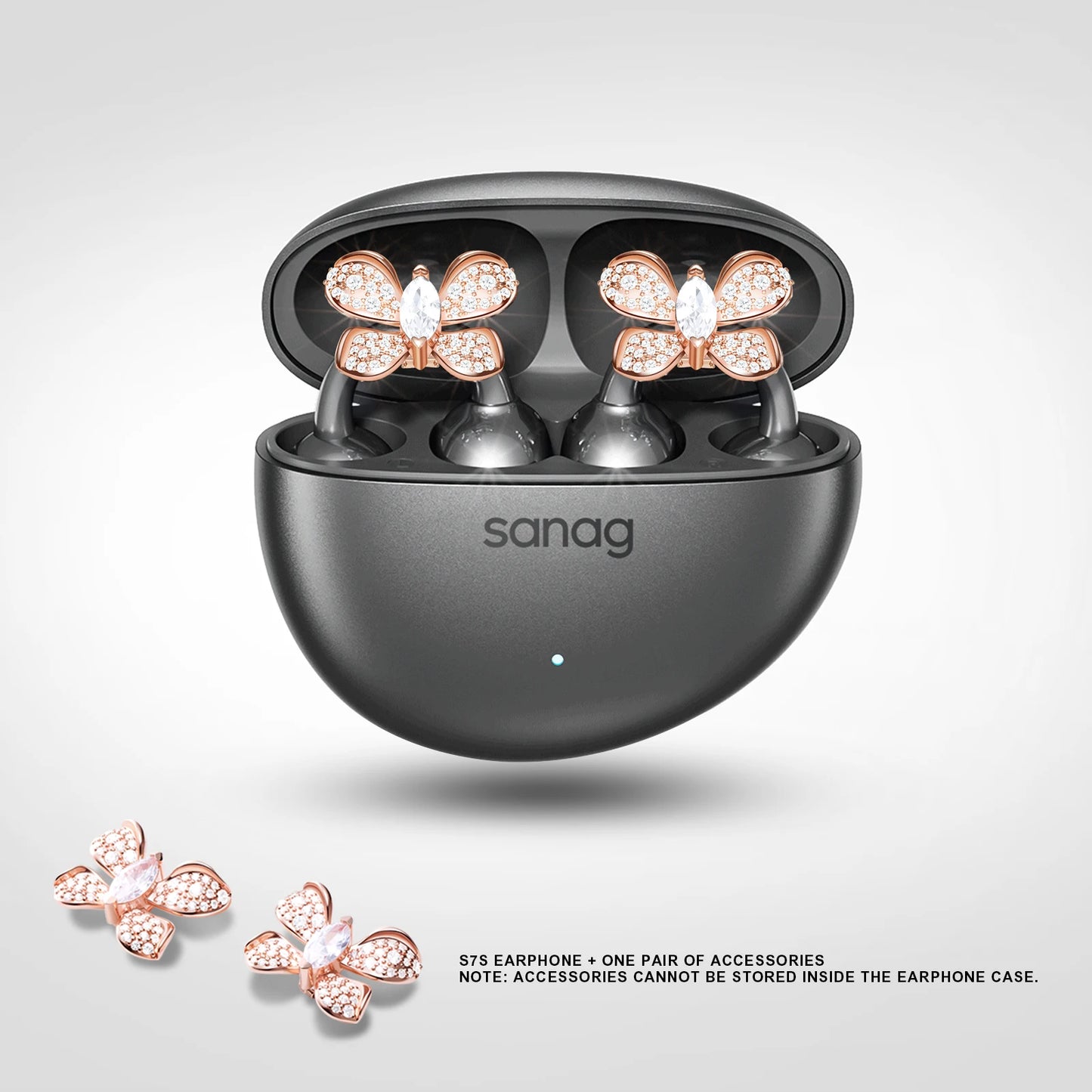 Sanag S7S AI Open Ear Clip on Headphones HiFi 3D Stereo Sound Quality AI Assistant Wireless Bluetooth Earphones APP EQ Setting