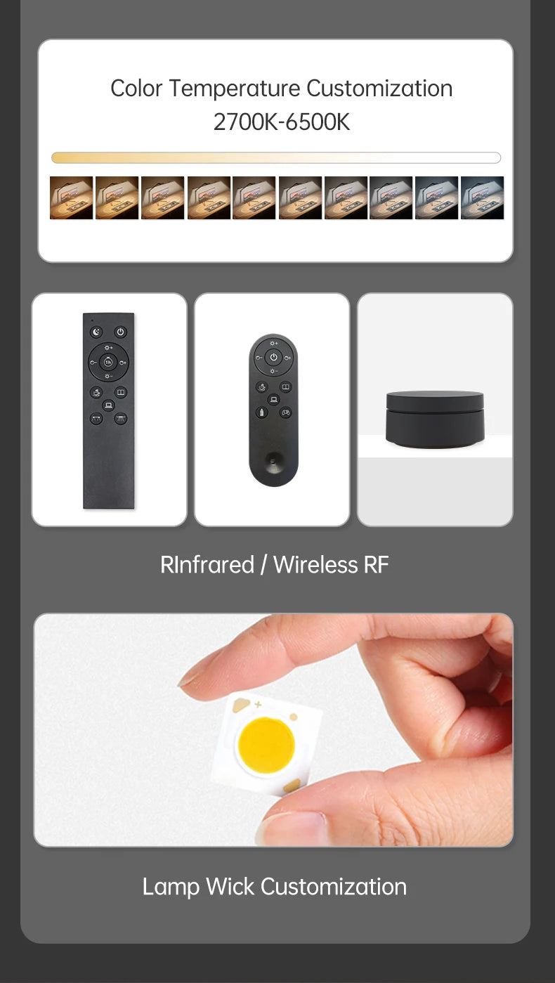 LED Desk Lamp with Clamp Remote Dimming 24W Ultra Bright Desk Lamp for Home and Office Architects Paired with Ambient Lighting