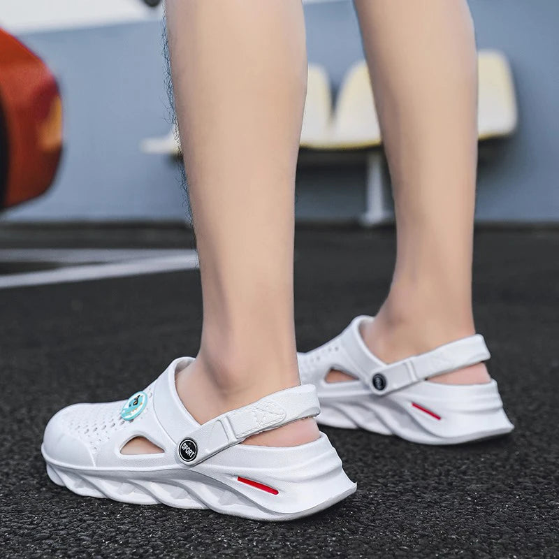 Men's Summer Sandals Clogs Men Women Breathable EVA Thick and Soft Sole Slippers Beach Water Shoes Couple's Clogs Big Size 47