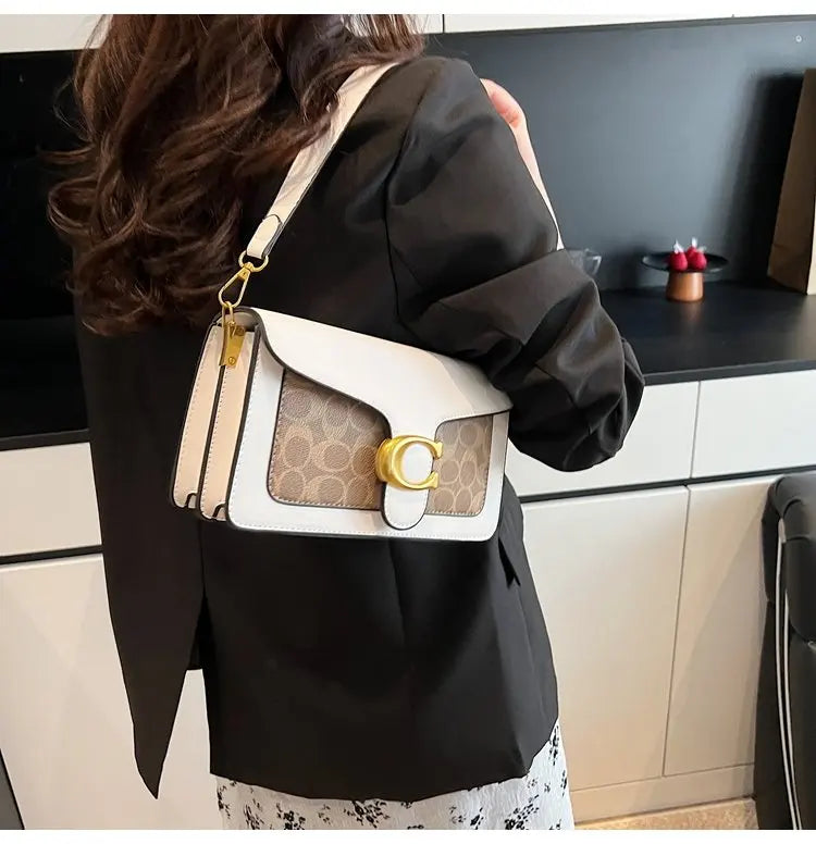 2026 Luxury Designer Diaper Bag: Large Capacity Vintage Leather Tote For Women, Elegant Classic Trendy Handbag With Paris Logo