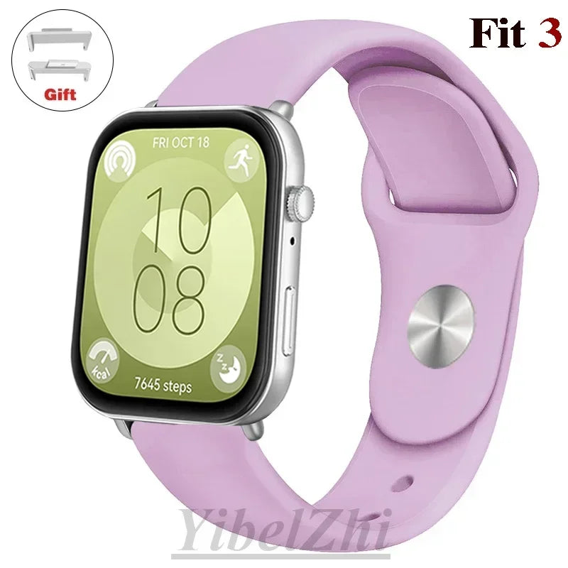 sport Band For Huawei Watch FIT 3 Strap smartwatch Silicone Official 1:1 correa for Huawei Watch fit3 2024 watchband Accessories