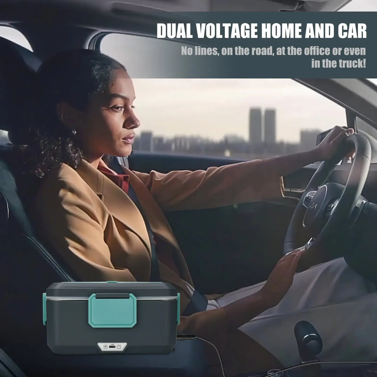 2.5L Electric Lunch Box, Portable Heating & Insulation, for Car & Home Use, Perfect for Office, Travel, Picnic (2.5L)