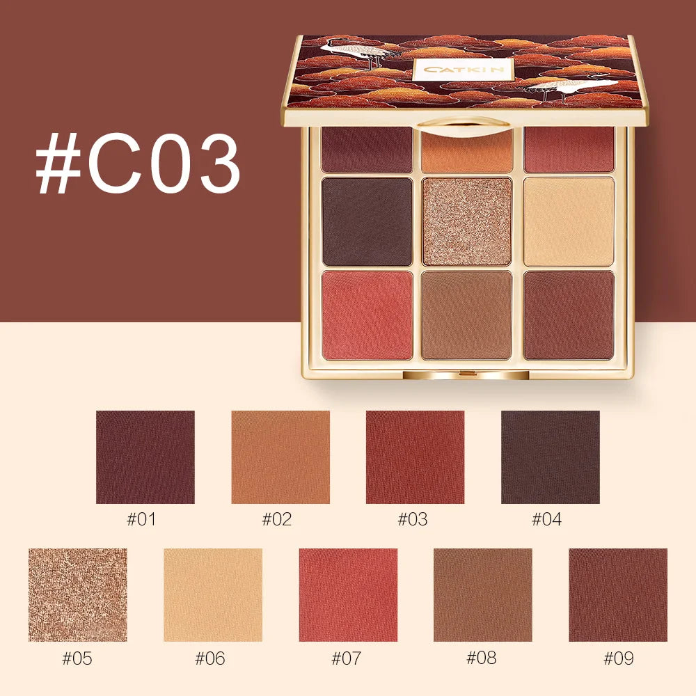 CATKIN Eternal Love Seasonal 9 Colors Eyeshadow Glitter Shimmer Matte Metallic Natural Special Chinese Modern - Hot Sales