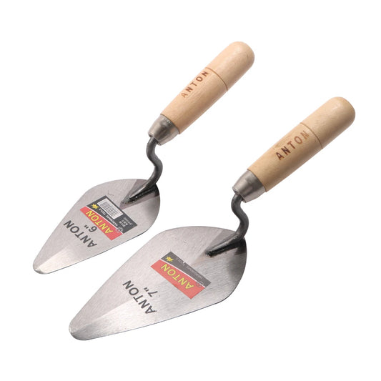 6/7 inch Construction Tools Putty Knife Brick Trowel Laying Carbon Steel Blade Pointing Plaster Tool Carbon Steel For Tiling