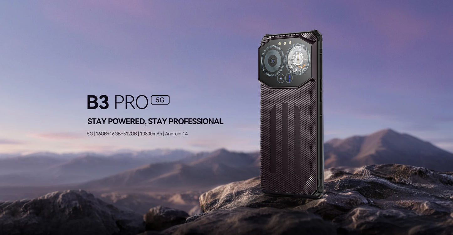 IIIF150 B3 Pro 6.6" Screen 5G Rugged Phone Android 14 Smartphone Dual Display 32GB 512GB 100MP Camera 10800mAh Ultra-Thin Phone