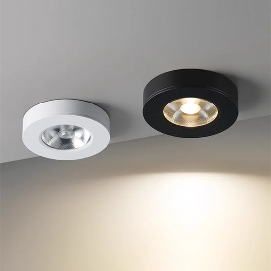 Surface Mounted Ultra-thin LED Downlight 110V-230V 7W9W12W15W18W20W CRI98 Anti-Glare Ceiling Lamp COB Spotlights Indoor Lighting