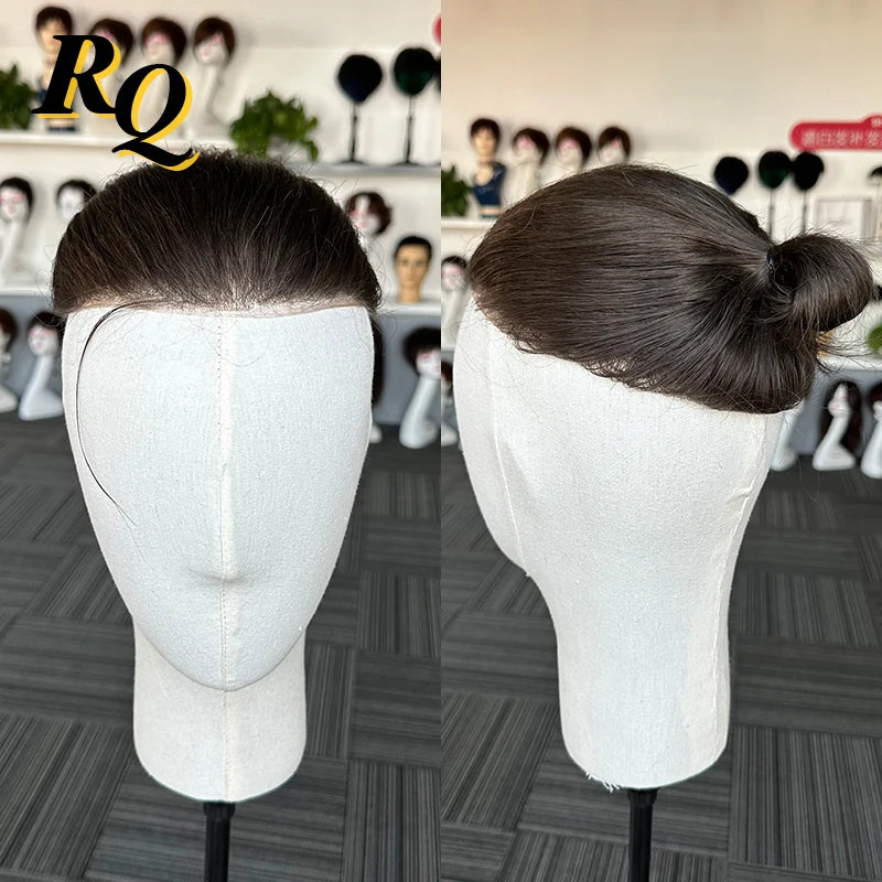 Pre Styled Cut Toupee Men Wig Thin Skin 0.04-0.06 Hair Replacement Systems Ready Wear Human Hair Male Wig Hombre Peruk Capillary
