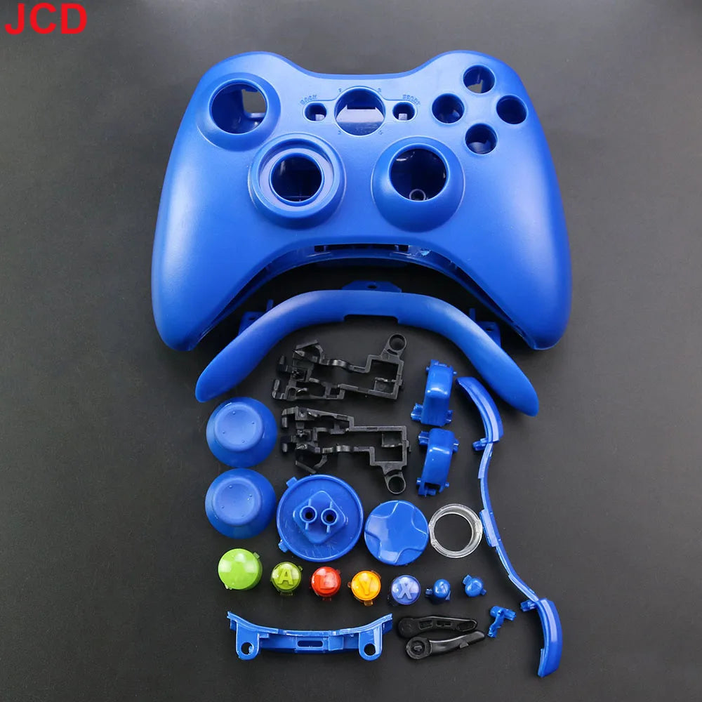 JCD Wireless Game Controller For XBox 360 Case Gamepad Protective Shell Cover Full Set With Buttons Analog Stick Bumpers
