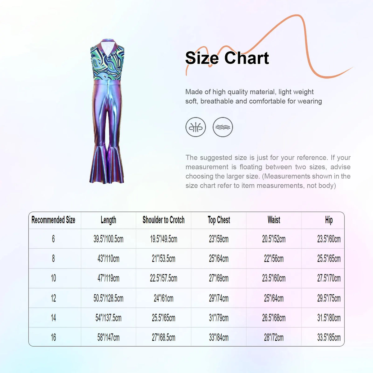 Children Boys 70-80s Disco Hippie Cowboy Costume Metallic Shiny Zipper Bell-bottom Jumpsuit for Halloween Carnival Cosplay Party
