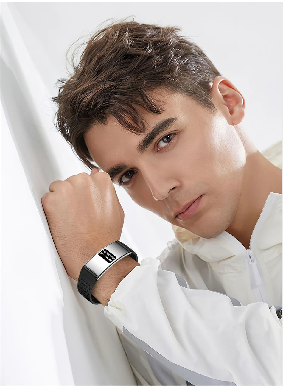 Men Women Smart Bracelet Heart Rate Sleep Monitor Health Smart Band Waterproof Sports Fitness Tracker Smartwatch for Android iOS