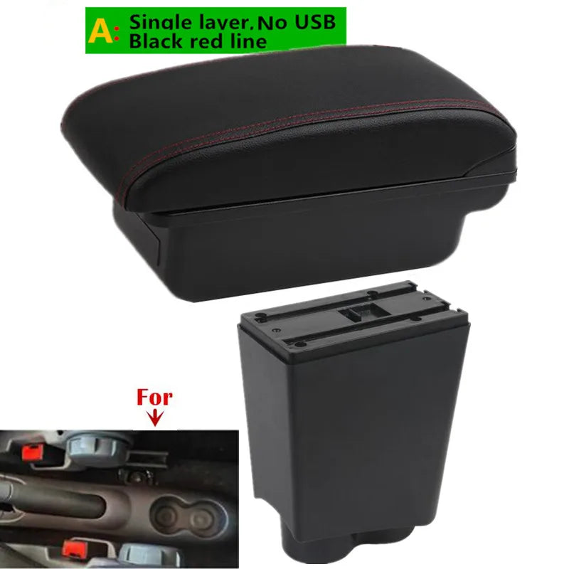 For Fiat 500 Armrest Box For FIAT 500 Car Armrest 2000-2011 Auto Storage Box Dedicated Retrofit Parts Interior Car Accessories