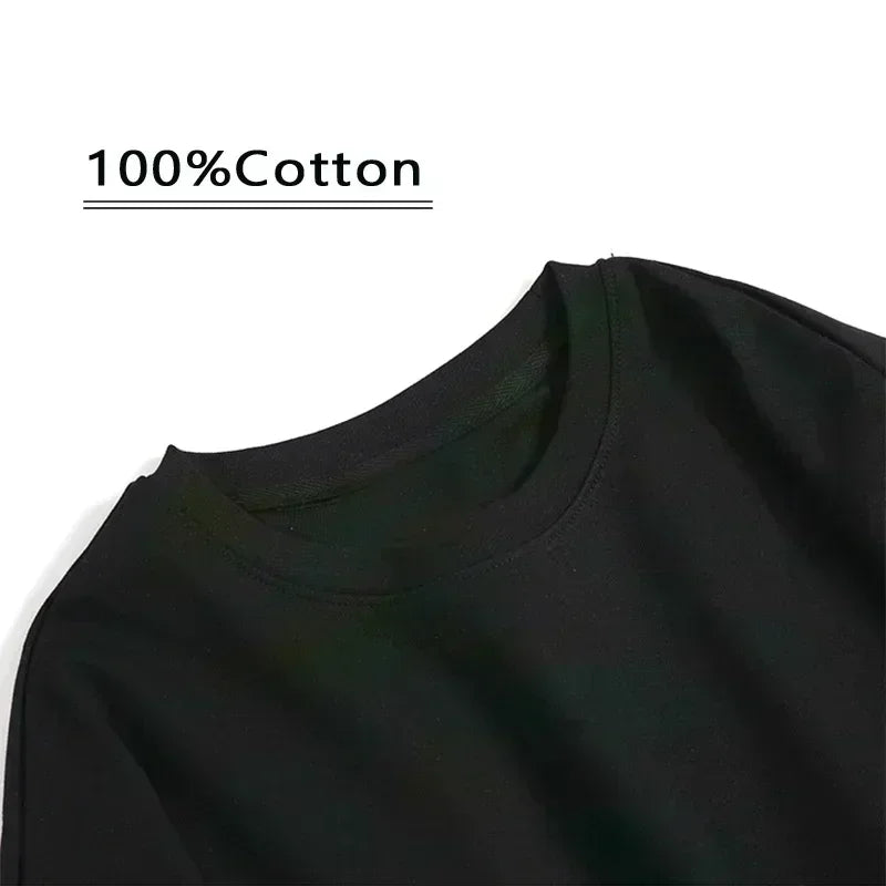 Summer Men's Carp Fishing Hair Set Corn Bait Printed Carp Fishing Fisherman Round Neck T-shirt 100% Cotton Casual Short Sleeve