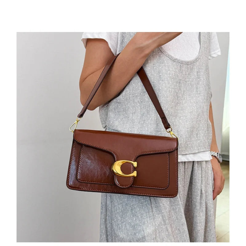 Double-Strap Small Square Crossbody Bag – Stylish Underarm Shoulder Purse For Women, Fashionable Classic Shoulder Bag 2026