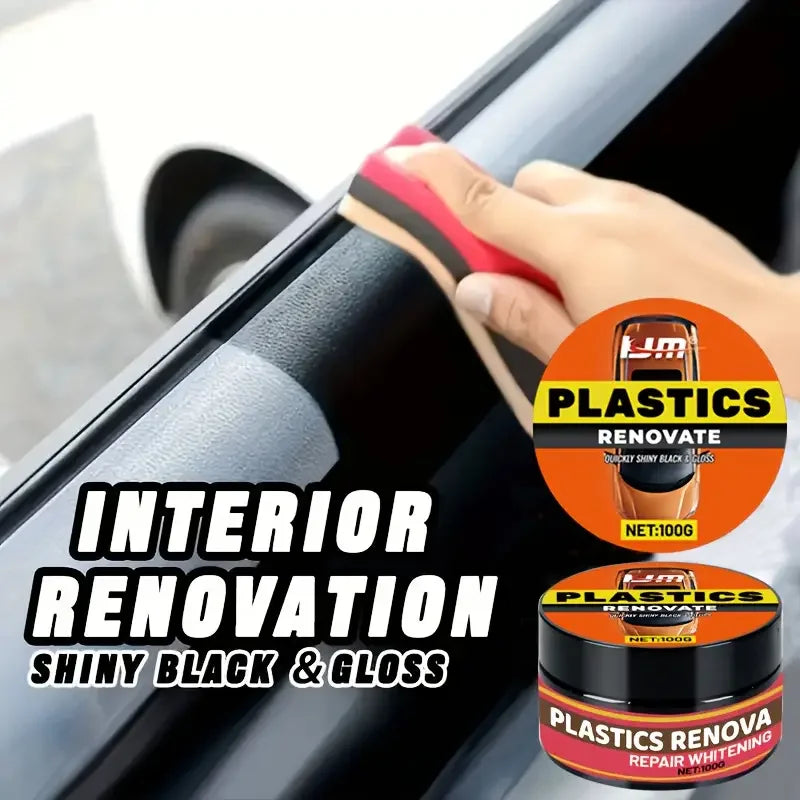 Ultimate car restoration package: plastic renewal, interior gloss, tire protection and yellowing repair, durable and anti-aging