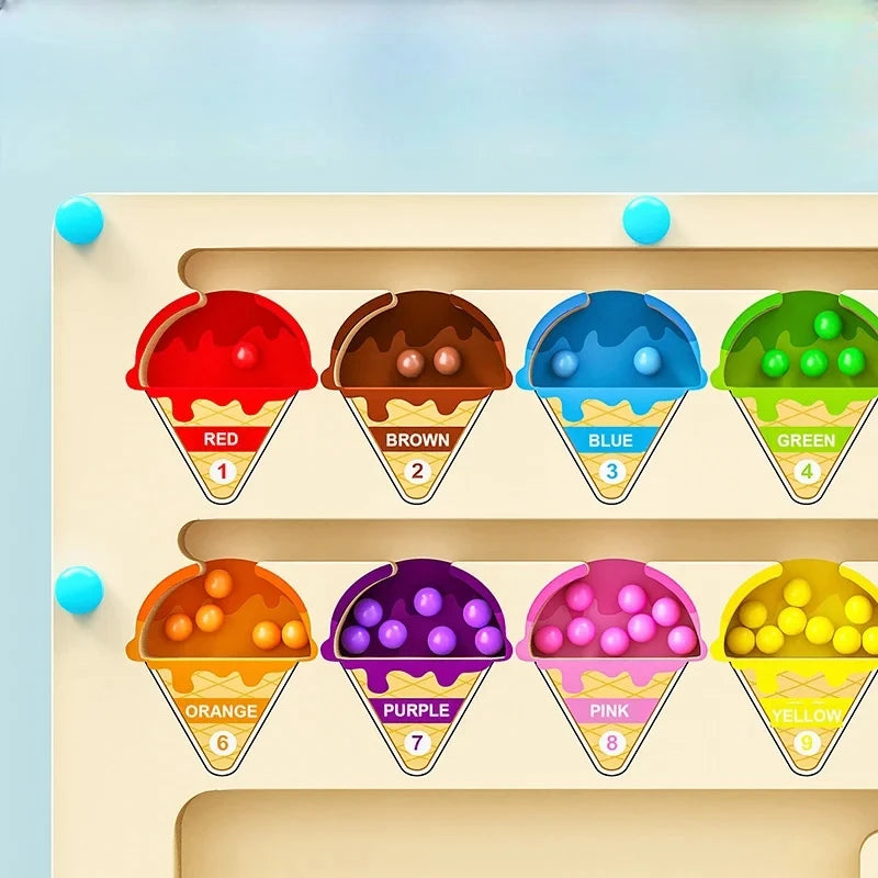 Magnetic Maze Toy With Magnetic Digital Beads For Puzzle Practice And Attention Training Games