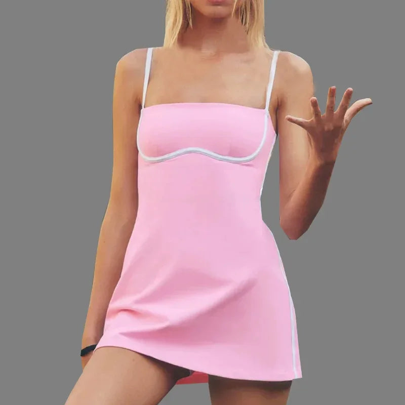 Golf Tennis Dress with Pad Sports Set Yoga for Women Workout Pickleball Clothing Badminton Skorts Activewear