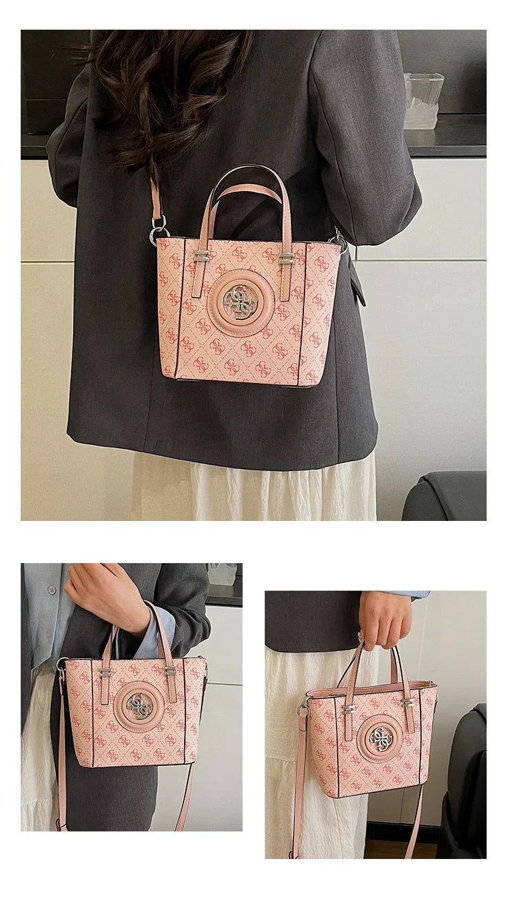 Vintage Leather Diaper Bag For Ladies High-end Simple Fashionable Classic Design Trendy Large Capacity Commuter Backpack