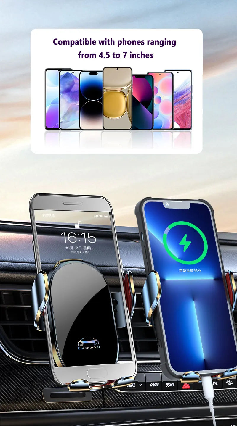 Car Phone Holder For AUDI A3 S3 8V 2014 2015-2020 Magnetic Wireless Charging Magsafe Dedicated Mobile phone stand Accessories