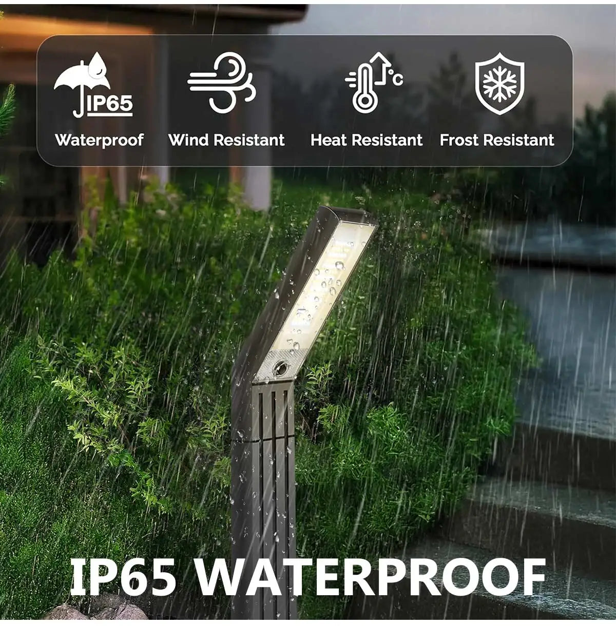 Solar Pathway Lights Outdoor Super Bright Outdoor Solar Lights with Warm White and White Light Waterproof Solar Garden Light