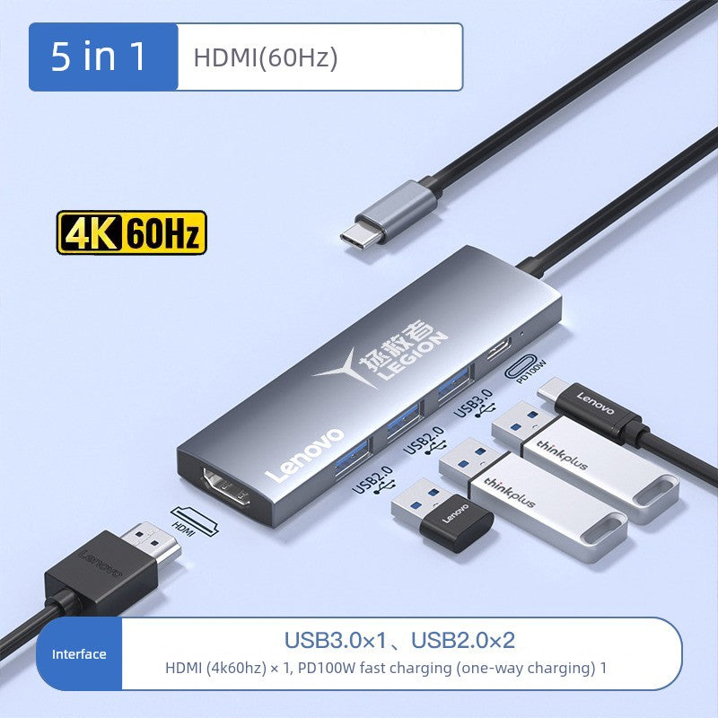 Lenovo Saver USB Cast Screen Network Cable Expansion Dock