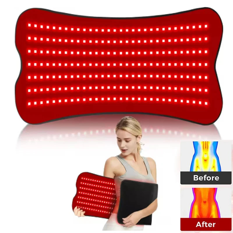 210pcs LED Bead Red Light Belt Red Infrared Light Therapy Pad LED Beauty Devices for Face and Body Back Knee Hands Feet Relief