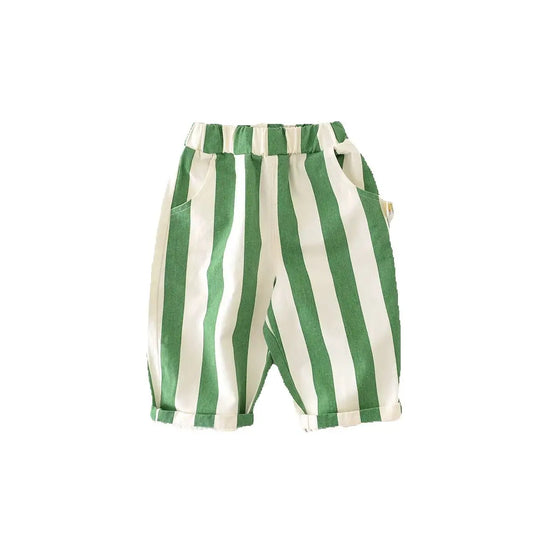 2025 Spring Striped Bliss for Babes Toddler Pants: Unleash Springtime Cuteness with Our New Arrival Kids Trousers