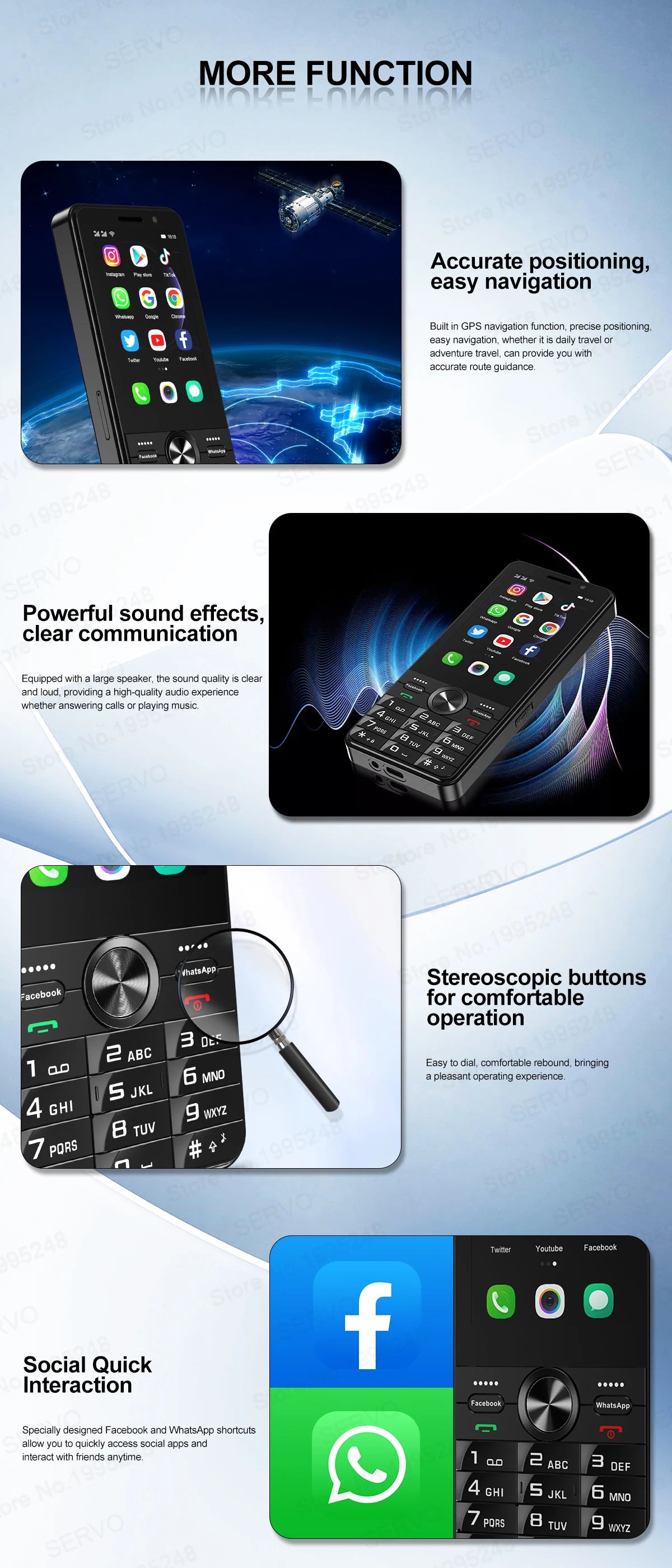 2025 New 4G Network Android Smart Phone 3.5" Screen 2 SIM Dual Camera Android 8.1 2+16GB WIFI GPS Play Store Mobile Phone Type-C