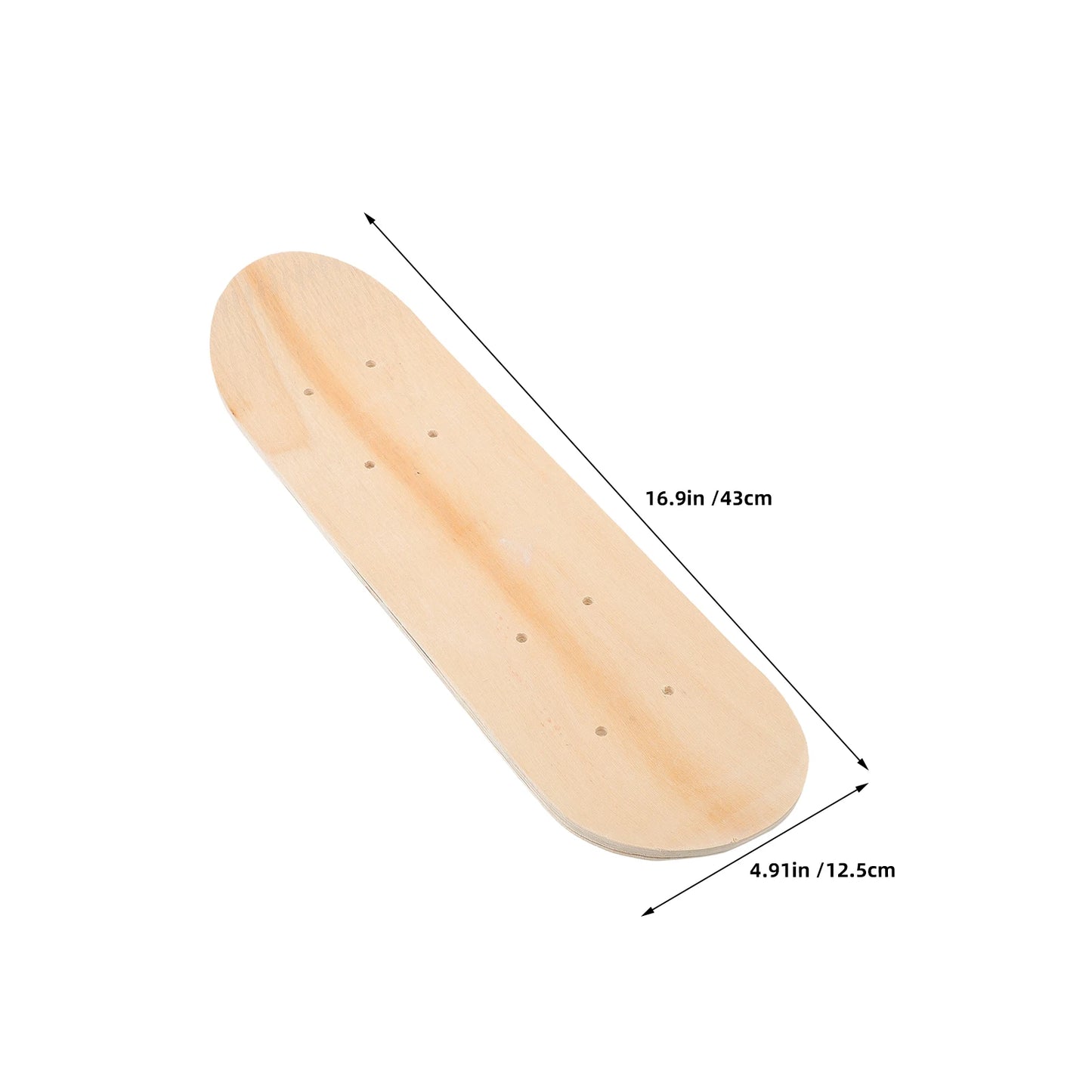 3pcs 'S Blank Skateboard Decks For Painting Diy Unfinished Wood Double Tail Deck Fun Skateboard Deck For Art