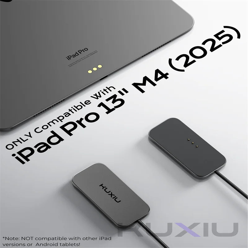 M30 Magnetic Wireless Charger for iPad Pro/iPad Air Fast Charging Smart Connector Charger with 5.56ft USB-C Cable(Adapter Not)