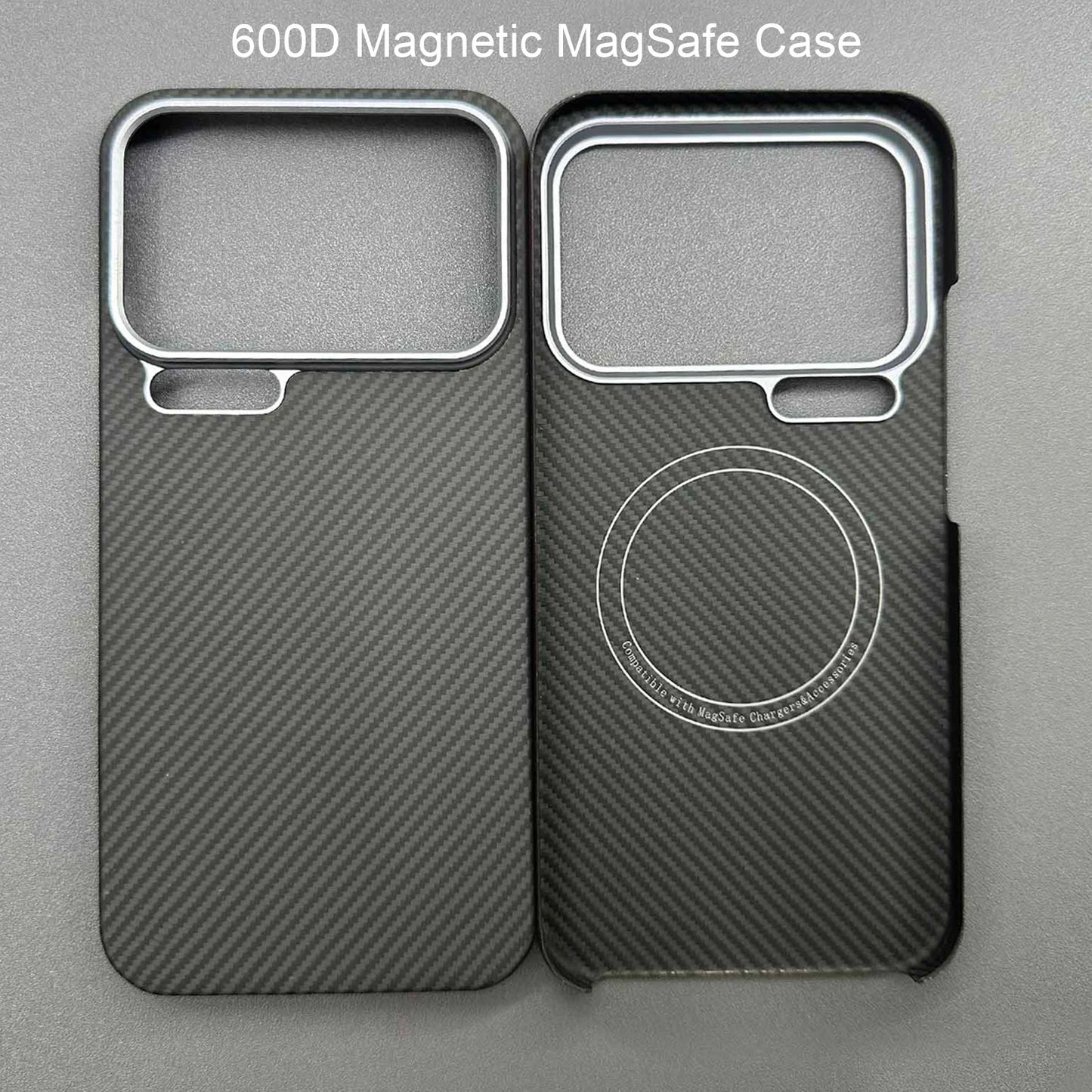 For xiaomi 17 pro max case kevlar 600d carbon aramid fiber magsafe fabric thin hard cover 17 pro magnetic balck Slim light red
