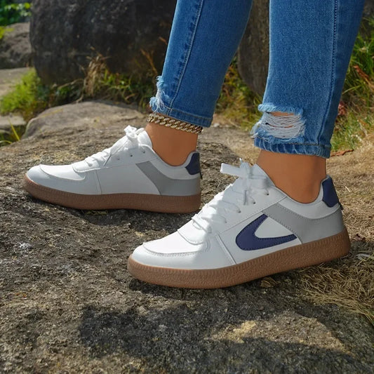 2025 New Leisure Sports Shoes For Women Comfortable Soft Bottom Outdoor Walking Lady Fashion Flats Shoes New Low-top