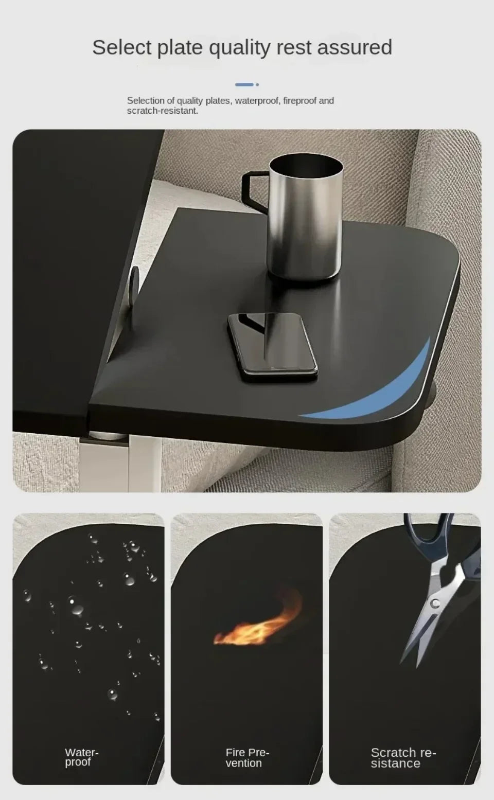 Adjustable Nursing Table Foldable Rotating Table Multifunctional and Movable Storage Table Convenient Dining Table on The Bed