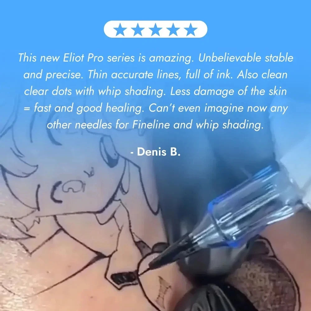 20/10PCS EMALLA Eliot Pro Tattoo Cartridge Needles Safety Sterilize Tattoo Needles Permanent Make-Up Tool for Cartridge Machine