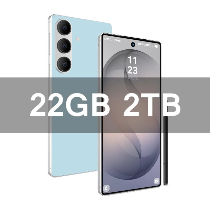 A57 22GB+2TB Global For Edition 8000mah HOT Screen Android 5G 108MP x 72MP Protector Battery Original Smart 7.3''HD AB2