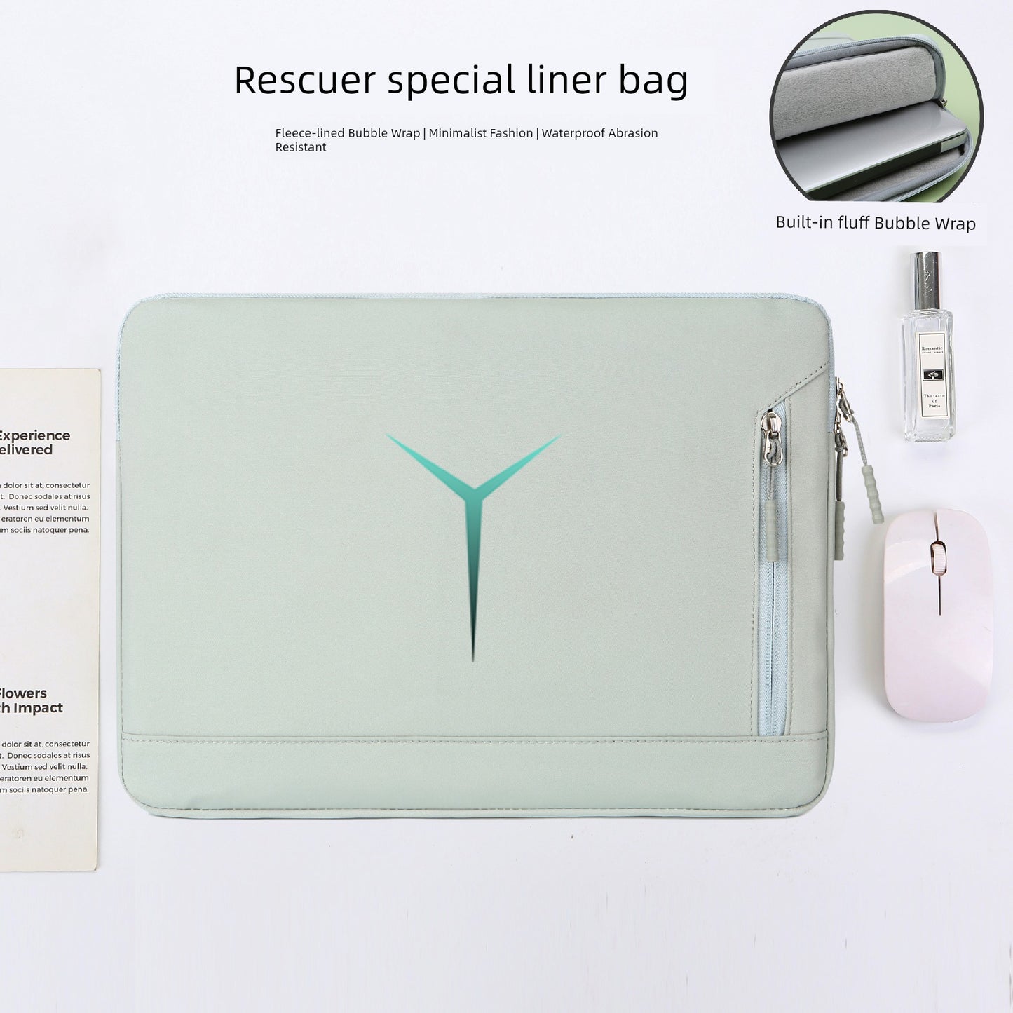 Suitable for Lenovo Saver Y9000p Laptop Liner Bag Y9000 Game Book R9000/Y7000 Waterproof 2025 Shockproof Fleece-lined Protective Case 15.6-Inch/16-Inch Computer Bag