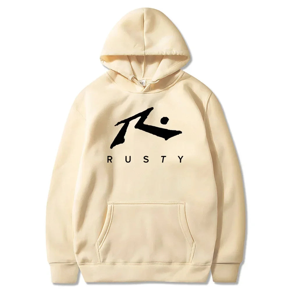 Men's Sportswear Kangaroo Winter Truly Comfortable StreetWe Unisex Rusty Printed Hoodie Casual Pattern Sweater TOPS Sweatshirt