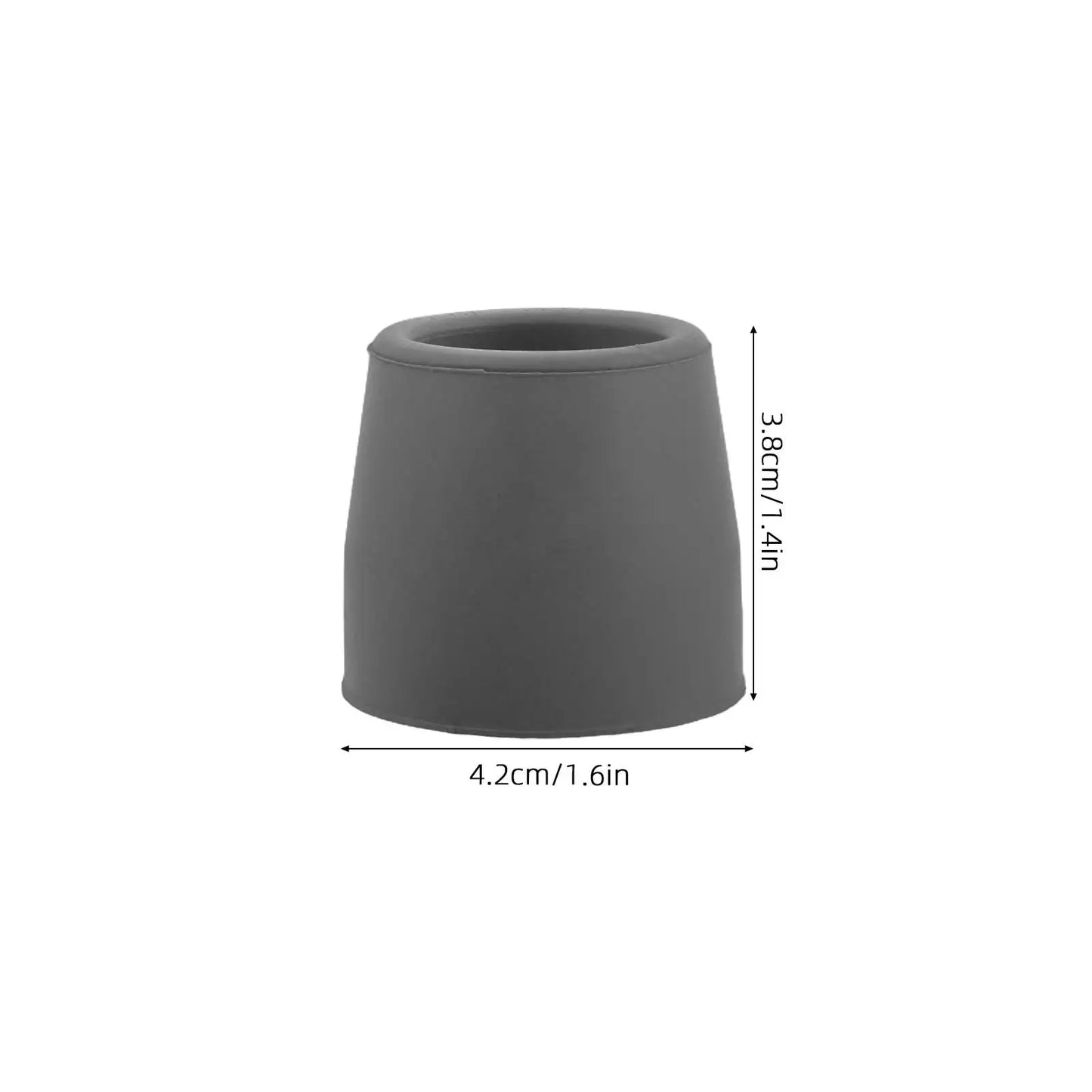 4 Pcs Walker Foot Pads Anti Slip Replacement Tips Rubber Glide Attachments For Crutches Walkers Sturdy Accessories Walker Tip