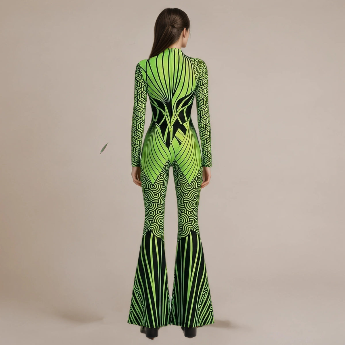 Halloween Art Irregular Line Unisex Jumpsuit Cool Carnival Cosplay Outfit For Festival Party Stage Role Play Performance 2026