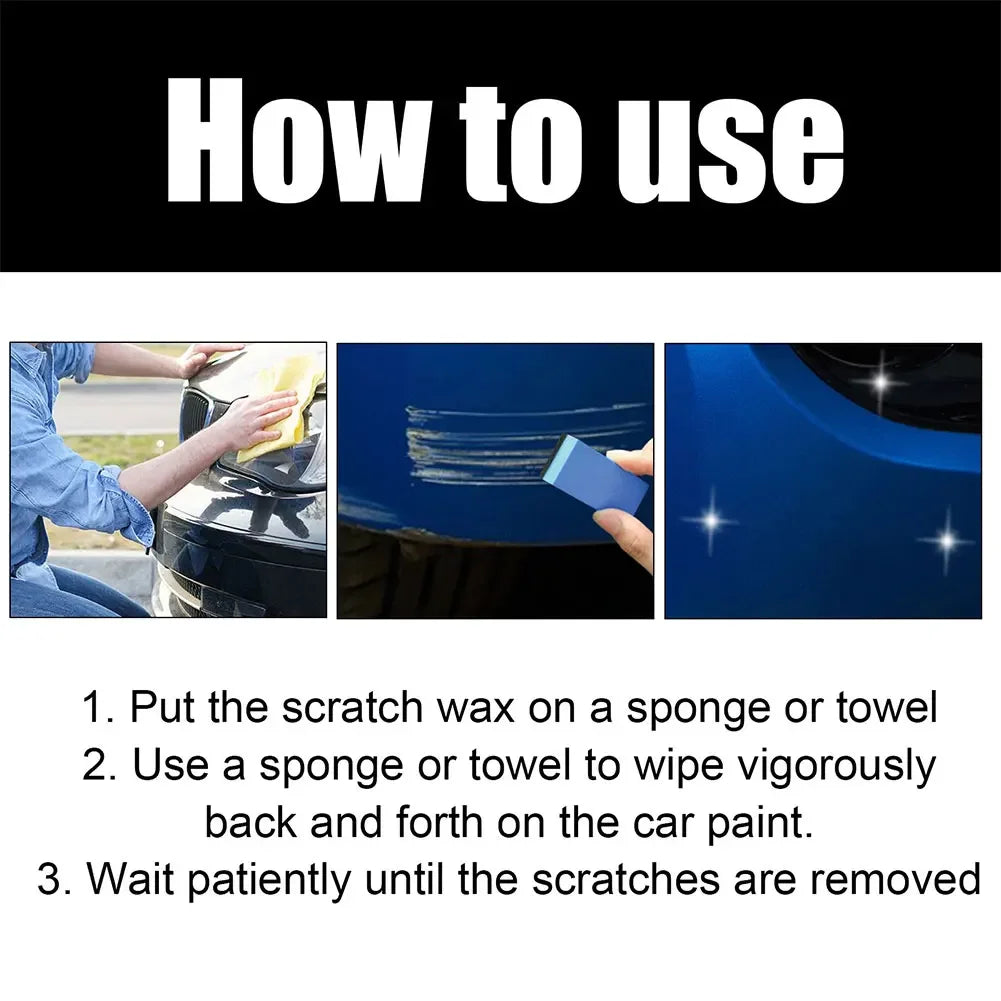120ml Auto Polish Paint Restorer with Wipe Cloth & Sponge Car Scratches Repair Polishing Wax Auto Care Wax Paint Scratch Care