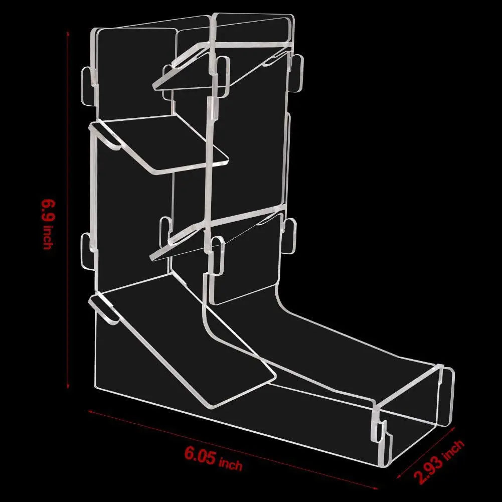 Creative Portable Transparent Acrylic Dice Rolling Tower for DND Running Teams Using Digital Dice Tabletop Board Games