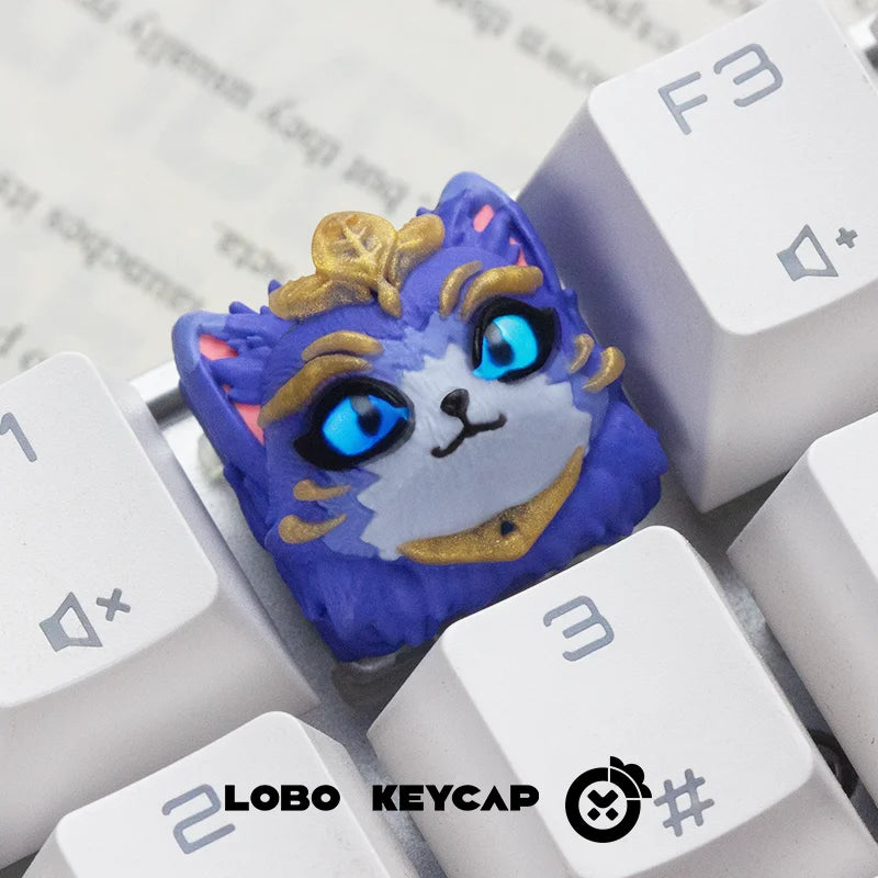 LoL Anime Keycaps Resin Kawaii Customized Personalized Cute Seraphine Jinx Keycap
